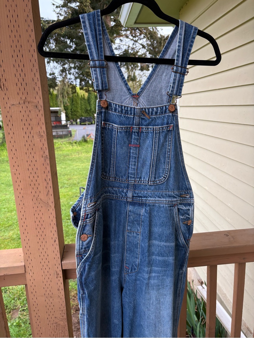 DOĚN Classic Blue Denim Overalls